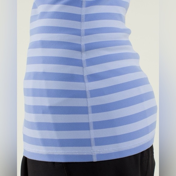 Lululemon | Power Y Tank Luon Apex Stripe Lavender Dusk Size 6 Yoga Gym Workout - Picture 2 of 13